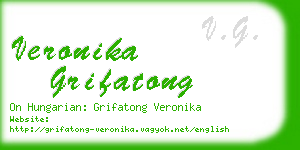 veronika grifatong business card